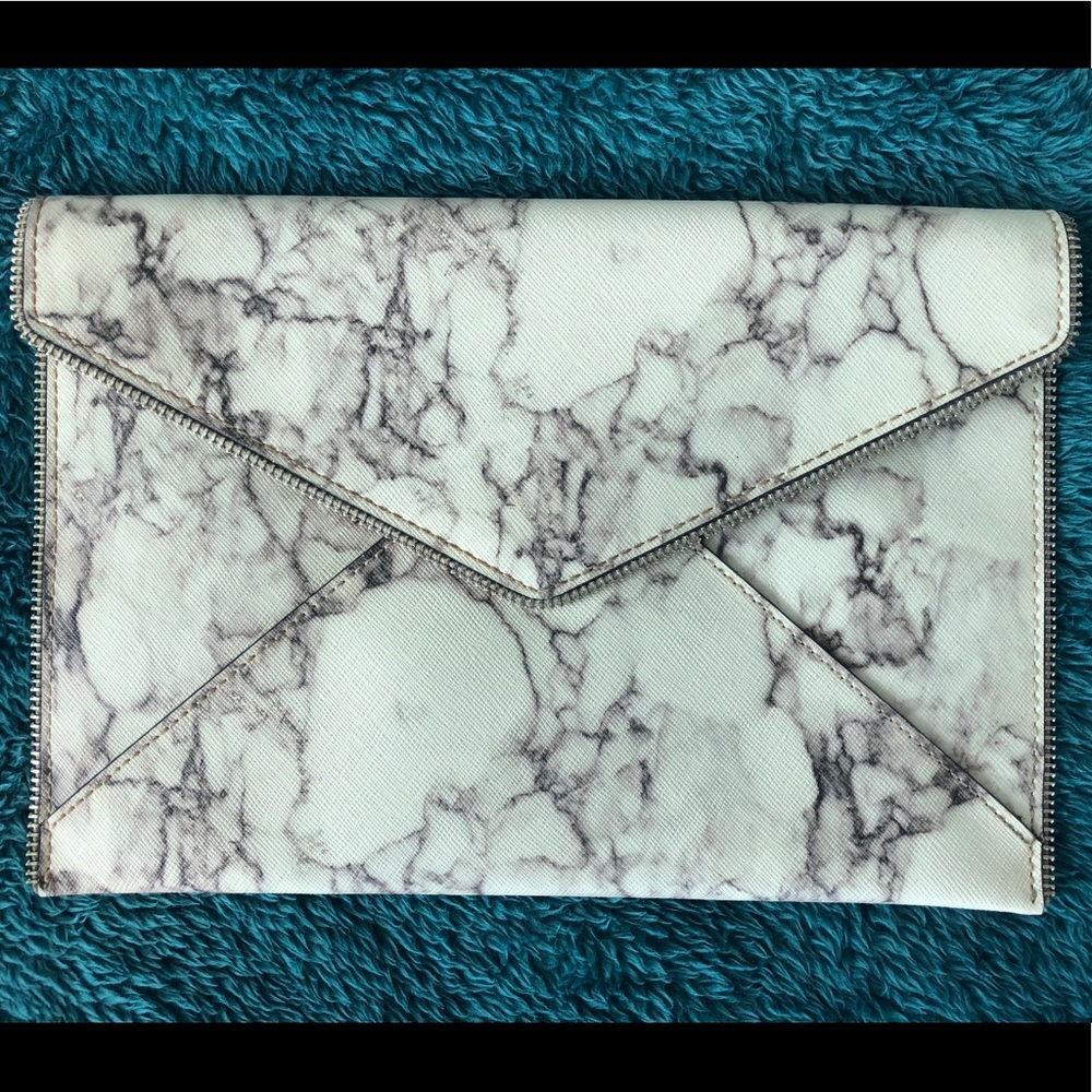 REBECCA MINKOFF white clutch!
